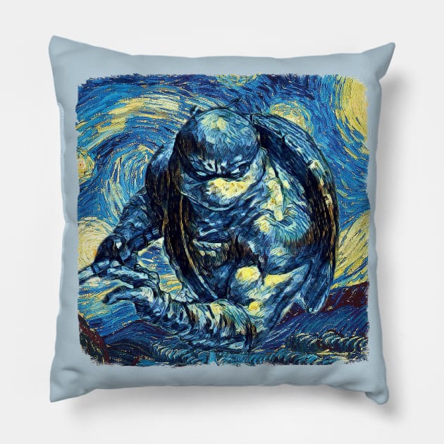 TMNT Ninja Turtles Van Gogh Style - 2 Pillow by todos