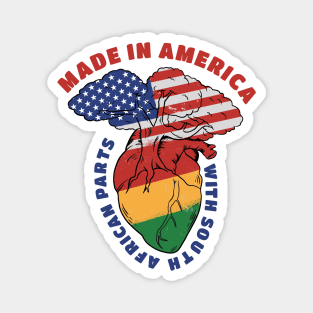 Made In America With South Arfican Parts, Blackish Magnet