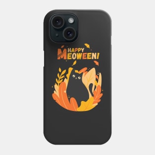 Happy Meoween, Halloween Cute Cat! Phone Case