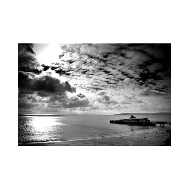 Bournemouth Pier And Beach Dorset England by AndyEvansPhotos