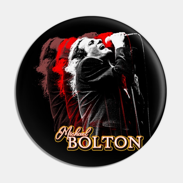 Michael Bolton 90s Retro Vintage Pin by TuoTuo.id