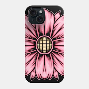 Pink flower illustration Phone Case