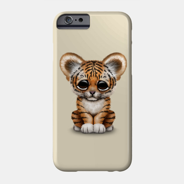 Cute Baby Tiger Cub - Tiger - Phone 