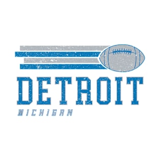 Detroit Football Retro Vintage T-Shirt