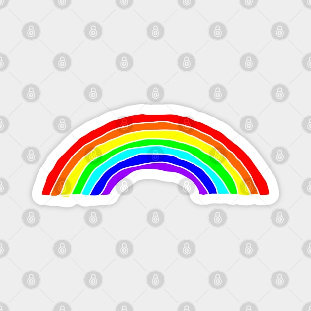 Colorful Rainbow Graphic Magnet by ellenhenryart