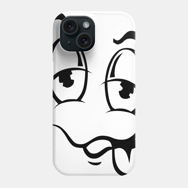 Smiley Funny Cartoon Dizzy Face Phone Case by PolygoneMaste