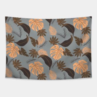 Tropical leaves pattern Tapestry