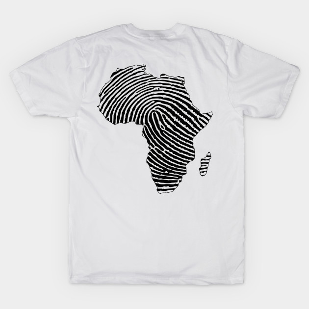 Africa, Africa Fingerprint, Black History, Black Girl Magic, Black Lives Matter - African American History - T-Shirt