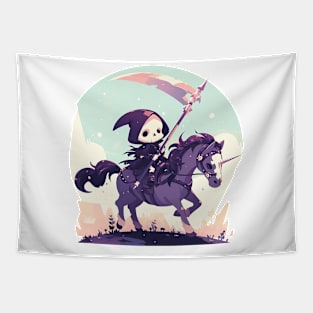 reaper on unicorn Tapestry