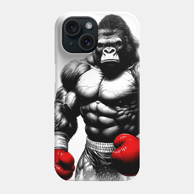 Gorilla boxer Phone Case by albertocubatas