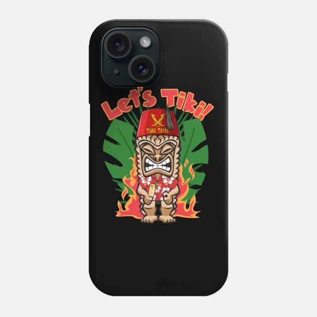 Let's Tiki! Phone Case by EnchantedTikiTees