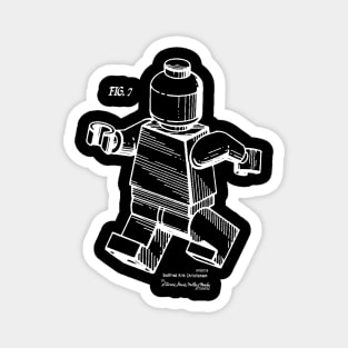 Lego Man Minifigure Patent Image Magnet