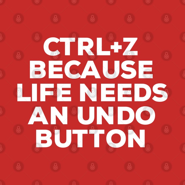 Ctrl+ Z Because Life Needs An Undo Button by NomiCrafts