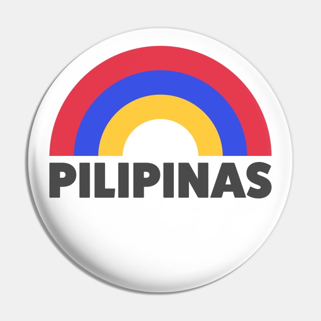 Pilipinas Retro Rainbow Flag Colors Pin by modeoftravel