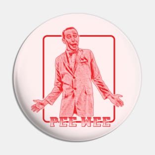 Pee-wee Herman Pop Art Style Pin