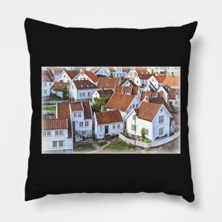 Rooftops of Gamle Stavanger Pillow