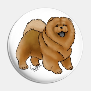 Dog - Chow Chow - Red Pin