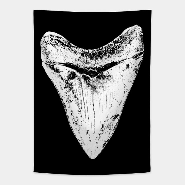 Megalodon Shark Tooth Tapestry by IncognitoMode