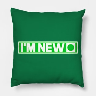 I’m New Ski Sign Pillow