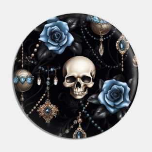 Skull Jewels Pin