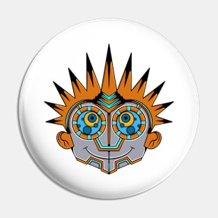 Mecha cyborg calvin and hobbes unique eyes Pin