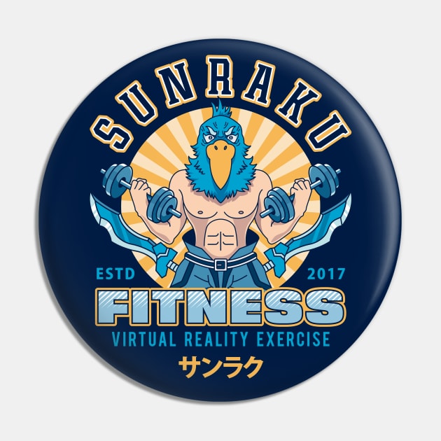 Virtual Reality Otaku Fitness Pin by Lagelantee