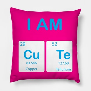 I'm Cute With Element Symbols Pillow