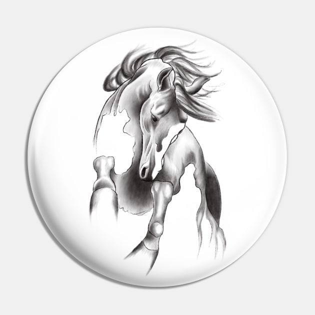 Bucking Horse Dancing in an Abstract Way Pin by Tred85