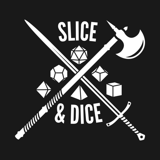 Dungeons and Dragons Slice and Dice by Natural 20 Shirts