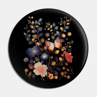 Fantasy floral pattern Pin