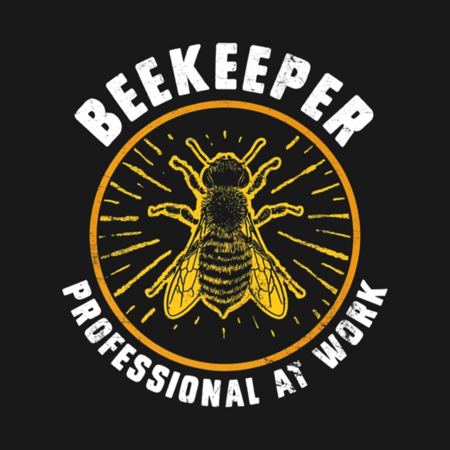 Beekeeper Professional Beekeeping Honey Bee by Owl Is Studying