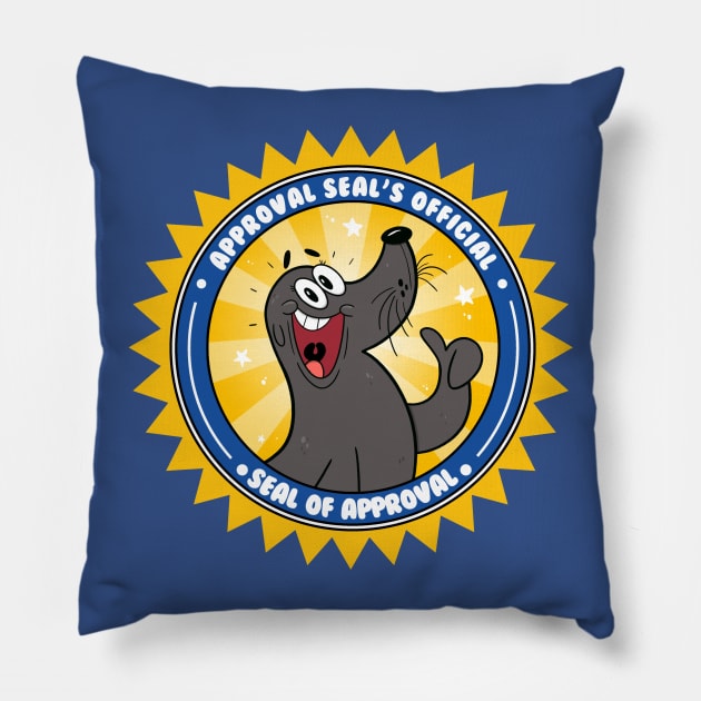 Seal of Approval Pillow by willvguy