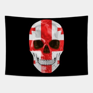 Georgia Flag Skull - Gift for Georgian With Roots From Georgia Tapestry