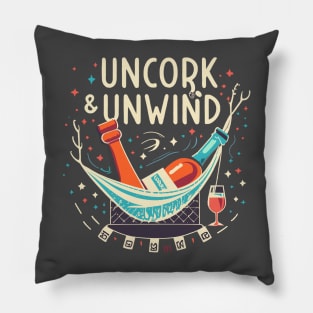 Uncork and Unwind Pillow