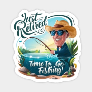 Funny Retirement Design - Just Retired Magnet