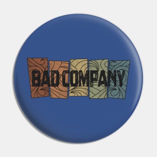 Bad Company Retro Pattern Pin