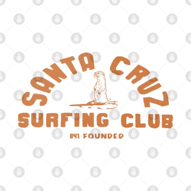 841 Santa Cruz Surfing Club Orange by REDWOOD9