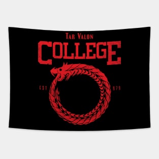 Tar Valon College Red Ajah Slogan and Symbol Dragon Tapestry