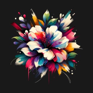 Blooming Delight: Elegant Floral Artwork for Home Décor T-Shirt