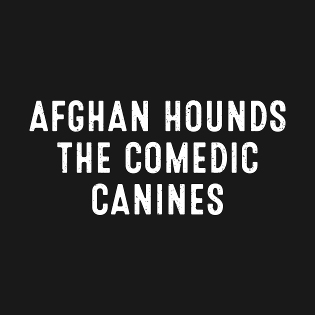 Afghan Hounds The Comedic Canines by trendynoize