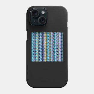 Colorful vertical stripe triangle pattern Phone Case