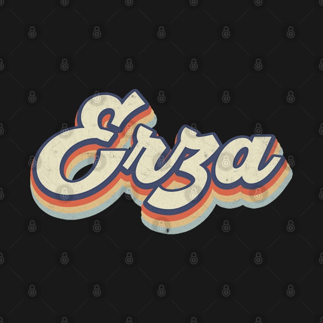 Retro Pattern Erza Name Anime Classic Style by Cyborgs Are Kissing