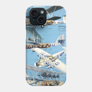 Vintage Travel Poster England Imperial Airways Phone Case