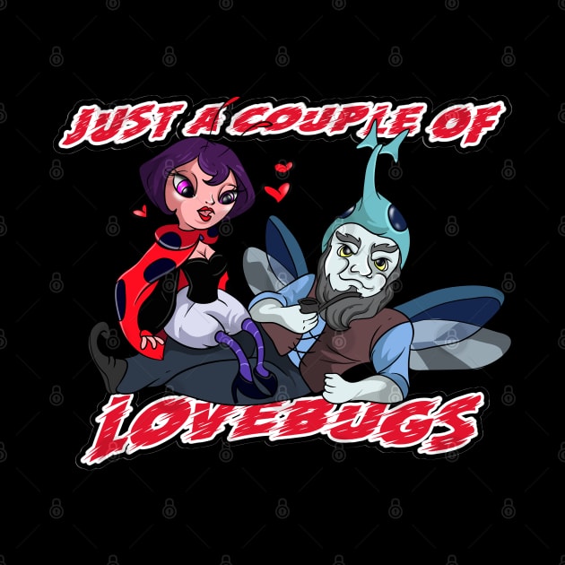 Couples Gnome Love Bug Ladybug by Trendy Black Sheep