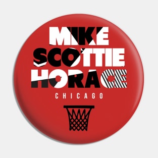 Throwback Chicago Basketball Pin