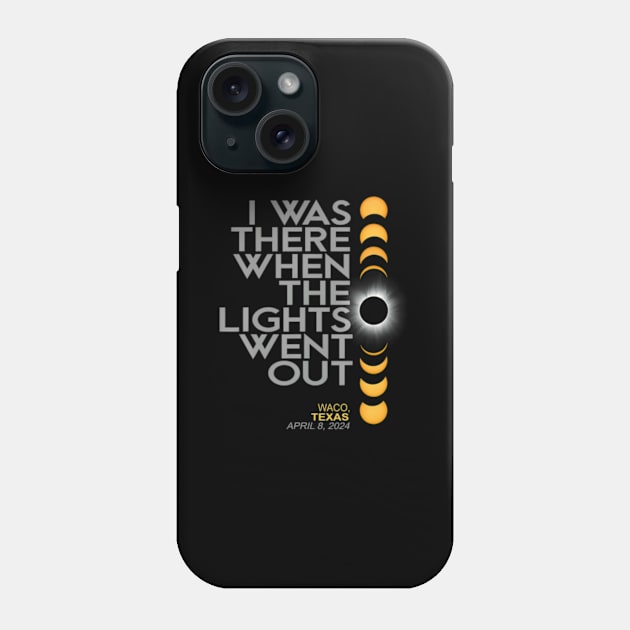 Waco Texas Total Solar Eclipse 2024 Phone Case by SanJKaka