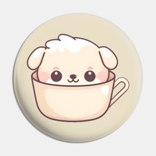 Labrador Puppuccino Pin