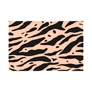 Zebra Skin Pattern Apricot T-Shirt