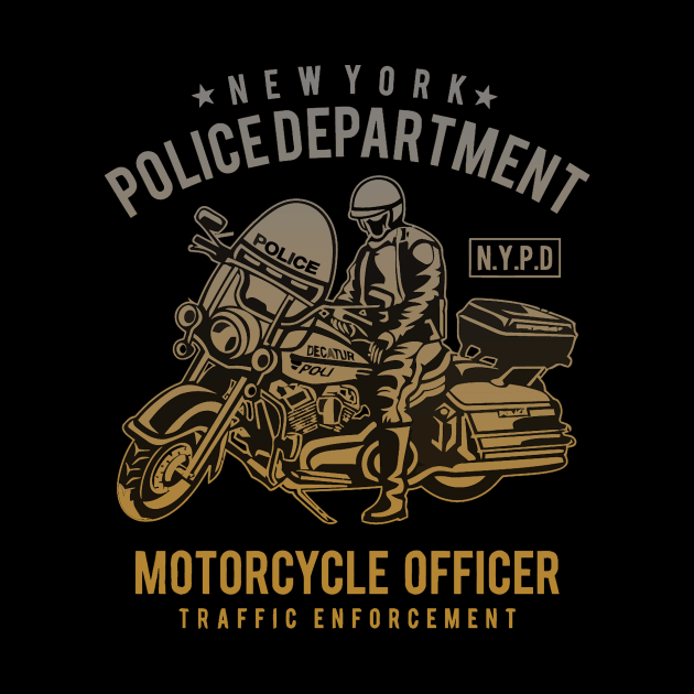 Motorcycle, new york police department by ChristianCrecenzio