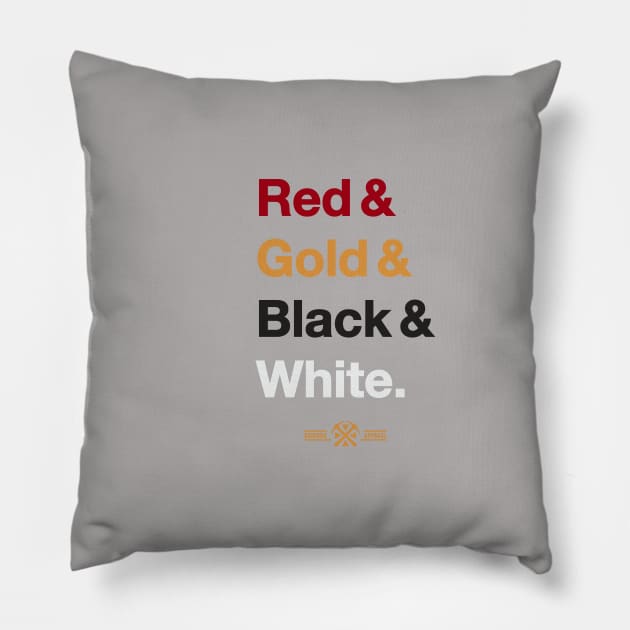 Niners War Paint Pillow by shinersbrand